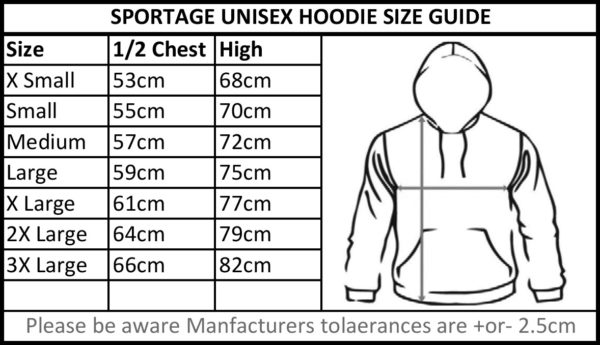 Marshall Pocket Hoodie Men size guide