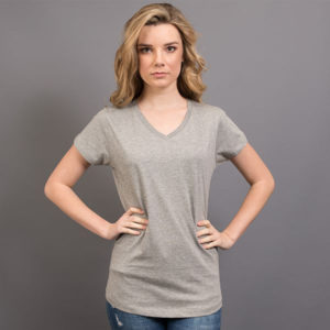 Ladies Nauticus V Neck Grey Marle