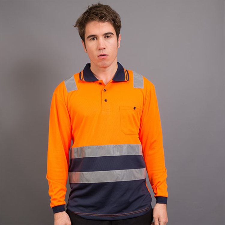 Hi Viz Day/Night Long Sleeve Polo